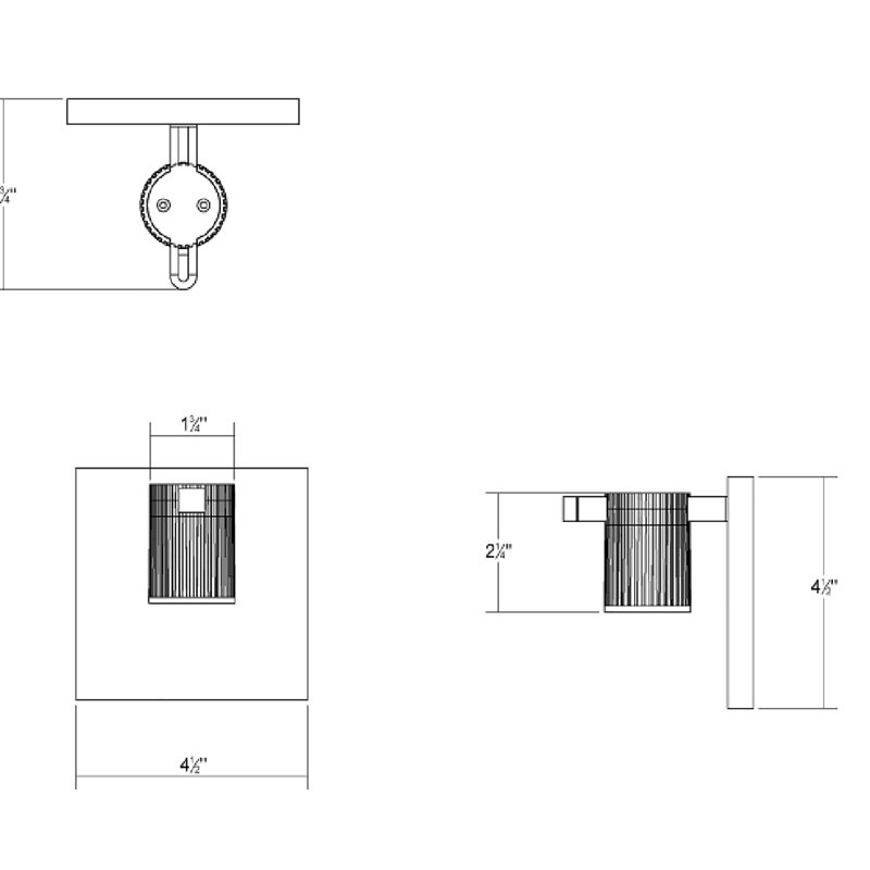 Suspenders® 1 - Light LED Armed Sconce