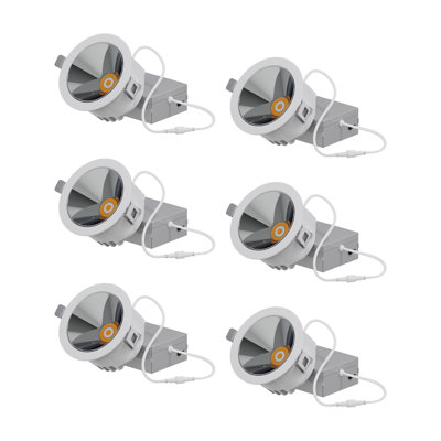 4" Recessed LED, 12W, 50 Degree Beam Angle, 5CCT Selectable, 0-10V Dimmable, 120-277V