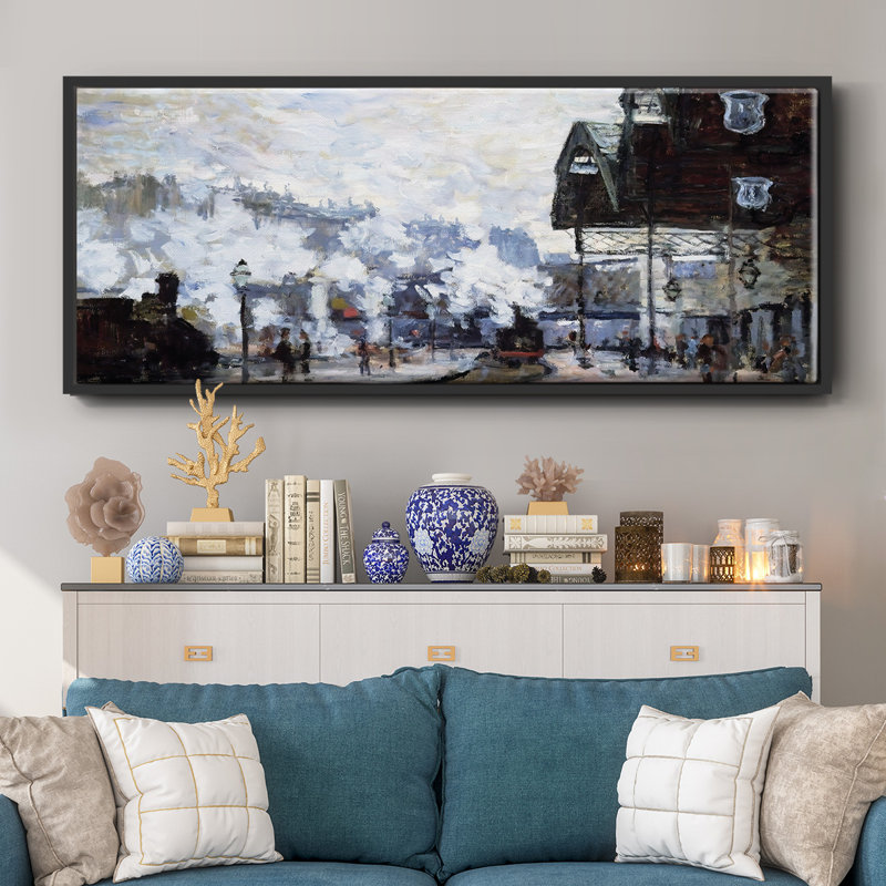 Saint- Framed Canvas, 12" H x 30" W