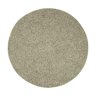 Tapis vert tressé Seline