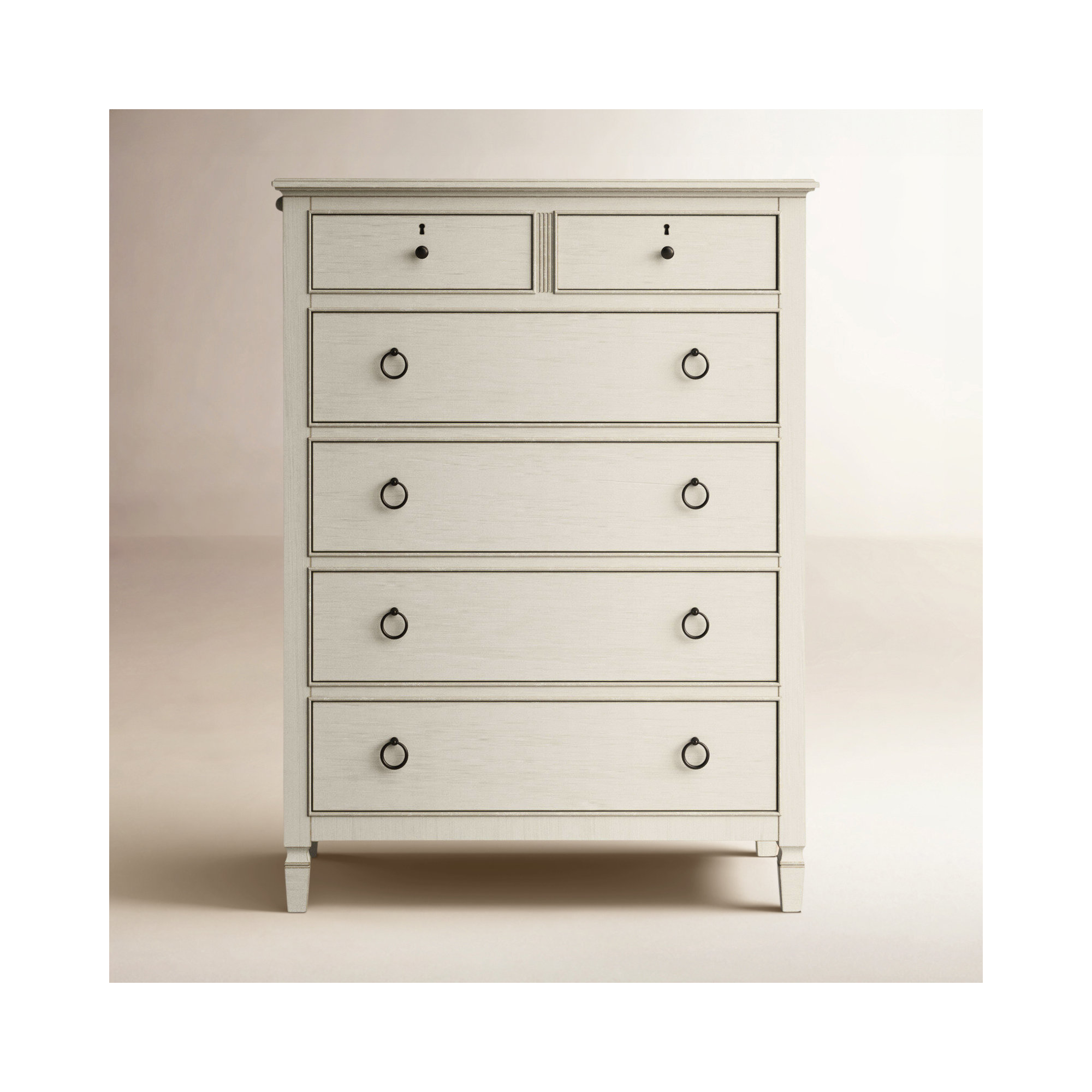 Mahler 6 - Drawer Dresser, White