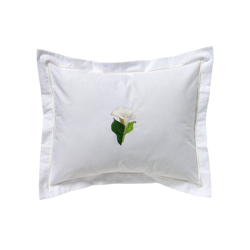 Embroidered Cotton Pillow Cover