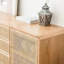 Armoire d'appoint multifonctionnelle en rotin tissé