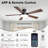 Vaczon 52" Smart Flush Mount LED Ceiling Fan with Remote & App, Low Profile Ceiling Fan with 3CCT Dimmable Light, Whisper-Quiet DC Motor, Double-Sided Blades-128930828