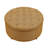 Round Upholstered Tufted Storage Ottoman