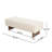 Rectangular Upholstered Tufted Ottoman Bench with Solid Wood Legs- Footrest and Storage Solution