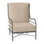 Chaise longue en aluminium Carmel - gris ardoise-62355821-63361397