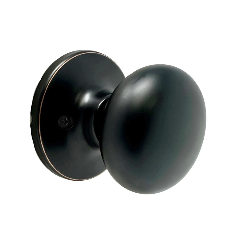 Faux bouton de porte simple Salem, Bronze huilé