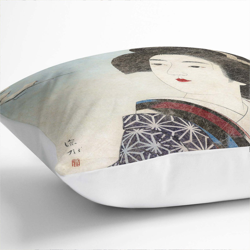 Square Throw Cushion, White, 55cm H x 55cm W x 20cm D