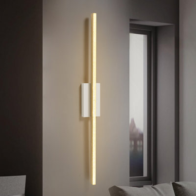  1-Light Modern Dimmable Aluminum LED Wall Sconce for Bedroom