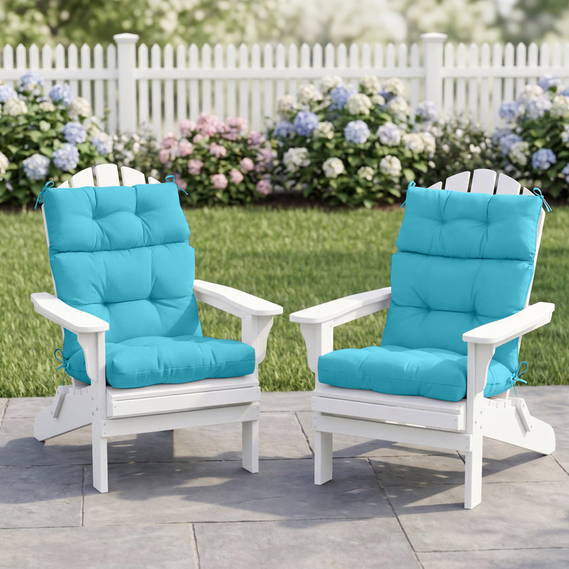 Indoor/Outdoor Seat/Back Cushion, Blue