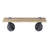 Oak And Sandy Black Rectangle Wall Shelf