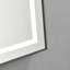 Miroir de salle de bain 48 po x 24 po à DEL avec façade et rétroéclairage, miroir de meuble-lavabo mural avec cadre en aluminium, antibuée, mémoire, 3 couleurs, gradation continue-25233391