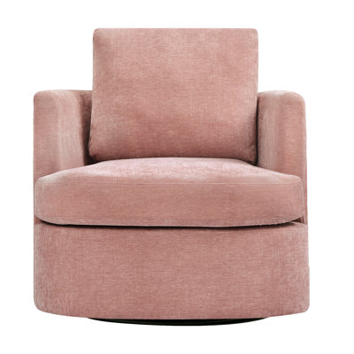 Jocqueline 32.3'' Wide Swivel Barrel Chair