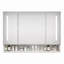Armoires de salle de bain modernes en aluminium 39 x 28 po, armoires à pharmacie avec miroirs et lumières DEL, armoire de rangement de salle de bain avec compartiments de rangement à plusieurs niveaux