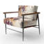Rose et prune cerisier en fleurs branche III - fauteuil rembourré japonais, fauteuil d'appoint Cherry Blossom-930139008