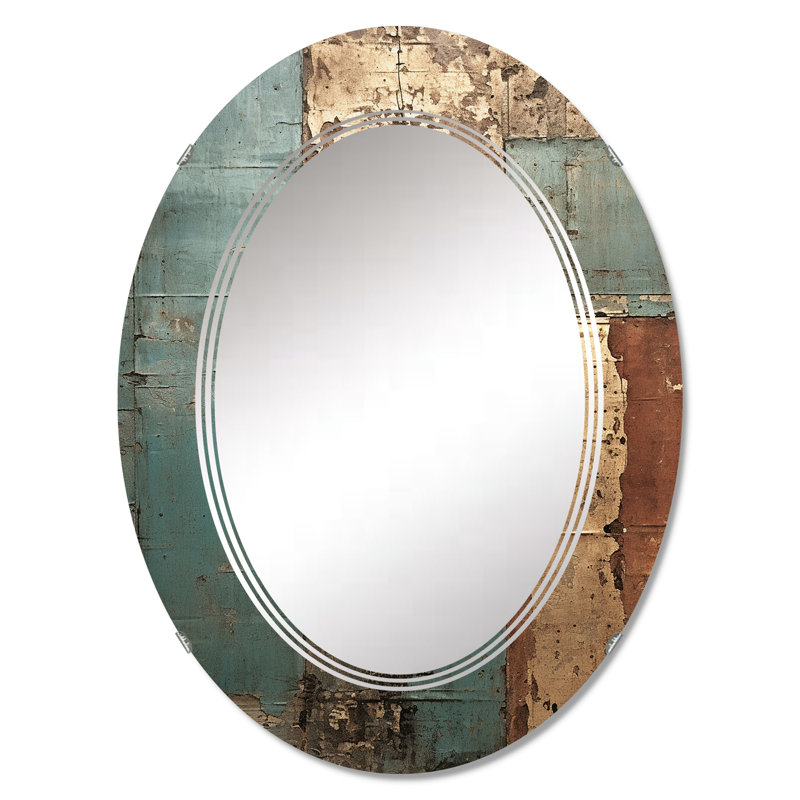 Sérone - Miroir mural moderne ovale, 36 po x 24 po