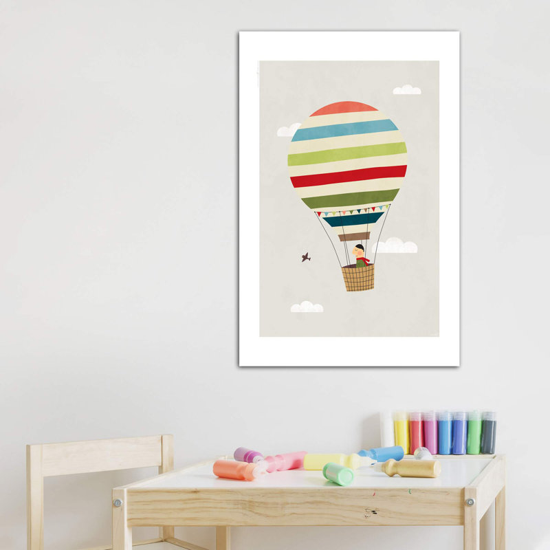 Ballon - imprimé, Pas de tapis, H 26 po x l 18 po x 1,5 po, Toile tendue