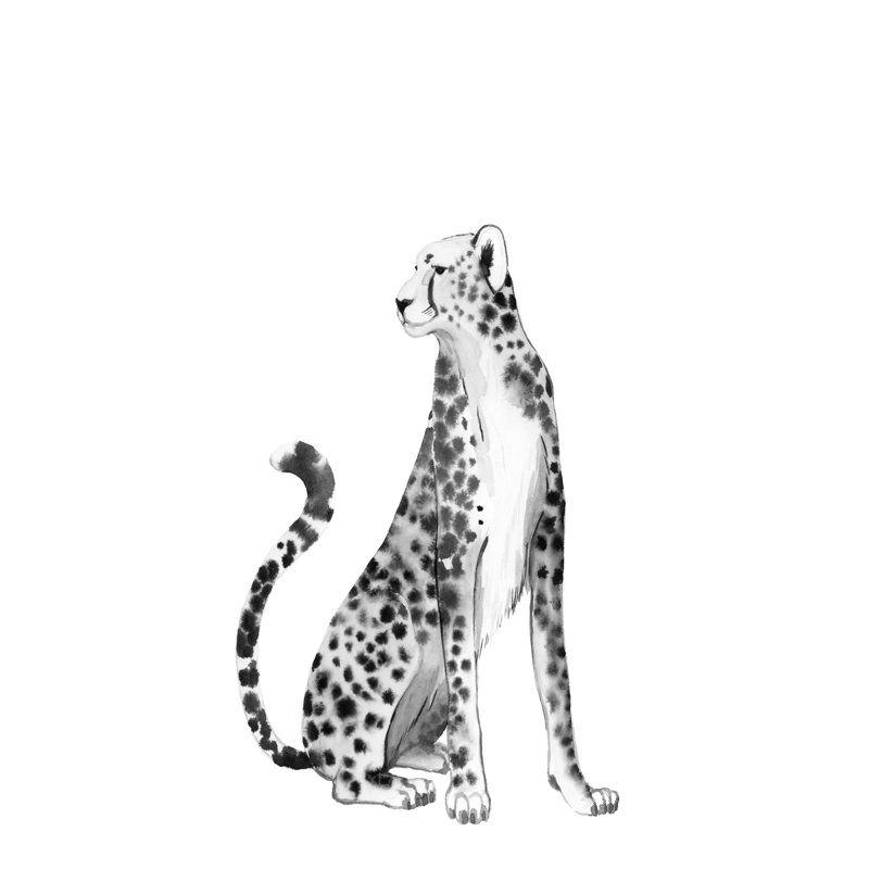 Chrome Cheetah II by Grace Popp - Wrapped Canvas Painting, 122 cm H x 81 cm W, Wrapped Canvas