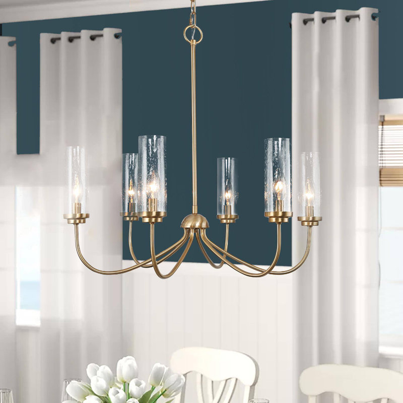 Arnita 6-Light Dimmable Drum Chandelier