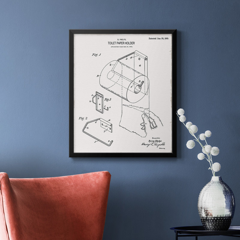 Toile de papier hygiénique de qualité supérieure brevetée II - prête à être accrochée, Argent, H 20 po x l 16 po