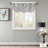 Faux Silk Waterfall Embellished Valance Silver 38X46"-87155980