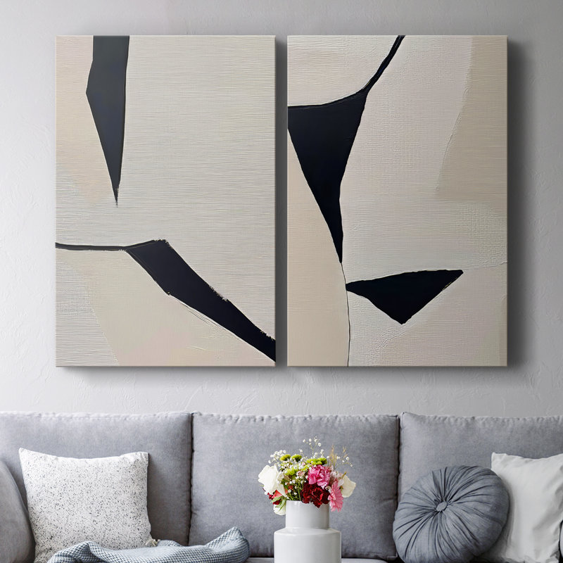 Série ABSTRACT DCxxxi - Toile tendue avec châssis de qualité supérieure - Prêt à être accroché, H 18 po x l 24 po
