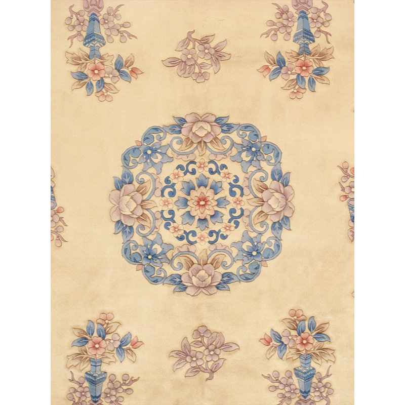 Gerrity Oriental Area Rug in Ivory
