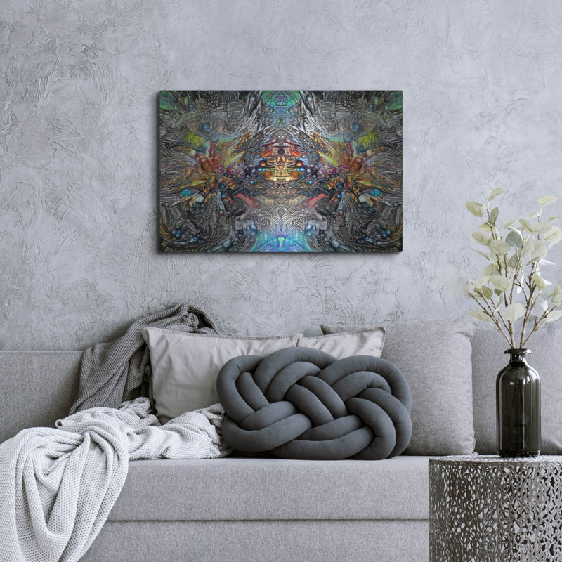 Wrought Studio ™ «Tlaloc Gestation» par Pedro Gavidia, art mural en métal, H 24 po x l 36 po