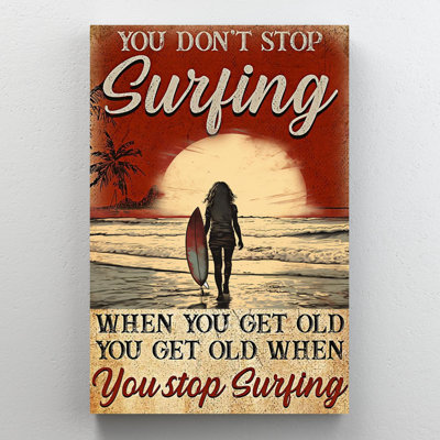 «When You Stop Surfing 1», reproduction sur toile