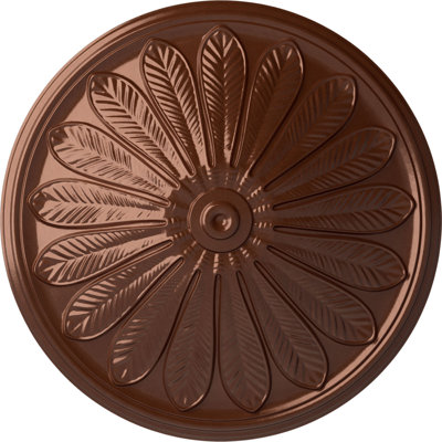 Endurathane Brontes Ceiling Medallion, 25 1/2"OD x 5 1/2"P (Fits Canopies up to 3 5/8"), Hand-Painted Copper Penny Finish