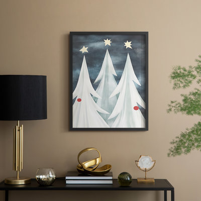 «Christmas Holiday Art DCCCLXIV», reproduction d'art encadrée - bois massif