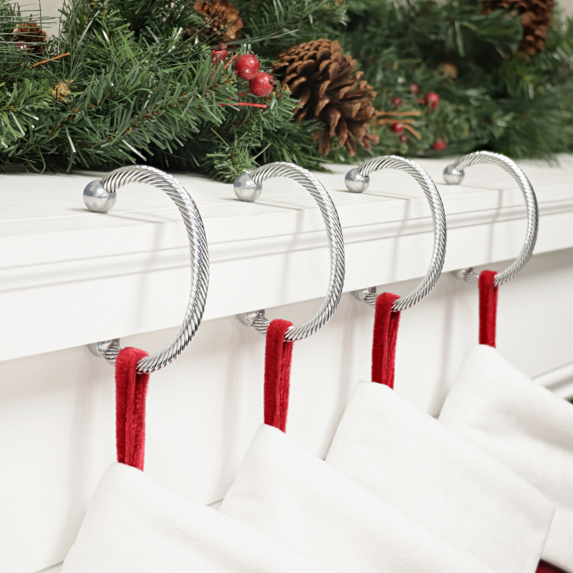 Stocking Holder, Silver