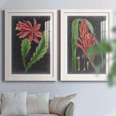 «Dramatic Tropicals», reproduction d'art encadrée prête à accrocher