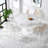 Compact Mdf Marble Dining Table Sets(must Include Both Table And Chair) For Kitchen Home