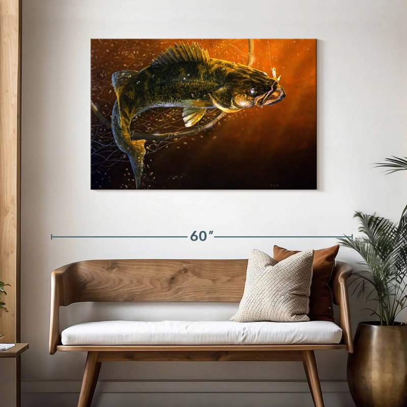Brampt Out Of The Net Walleye, 30" H x 45" W