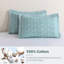 Ensemble de courtepointe 100% coton 98 po x 90 po DDUOXIN - 1 courtepointe avec 2 taies décoratives-123301030-136060404