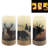 Flameless Flickering Led Candles with Hemp Rope and 6H Timer,(D3 x H6)