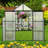 8X10ft Outdoor Greenhouse For Plant Enrichment, Black With Temperature-Regulating Panels,-124311227
