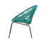 Chaise en osier Oudoor, bleu sarcelle, ensemble de 2-462403138