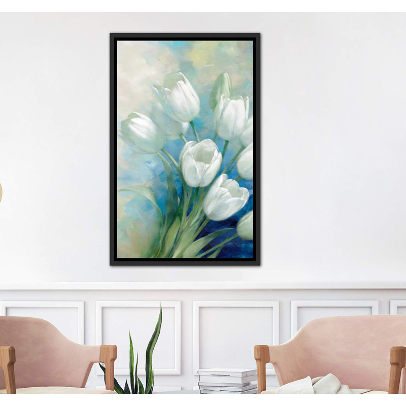 "holland spring i" par rogier daniels-reproduction d’art, Toile avec cadre noir patiné, H 40 po x l 26 po x P 1,5 po