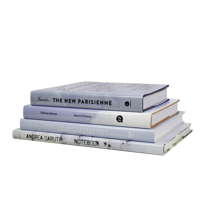 Decorative Books - Glacier Coffee Table Stack - 4 Blue Books