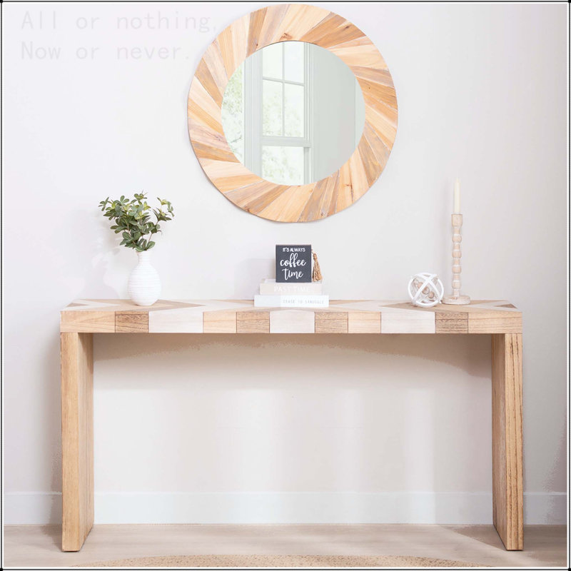 Console moderne avec plateau à chevrons