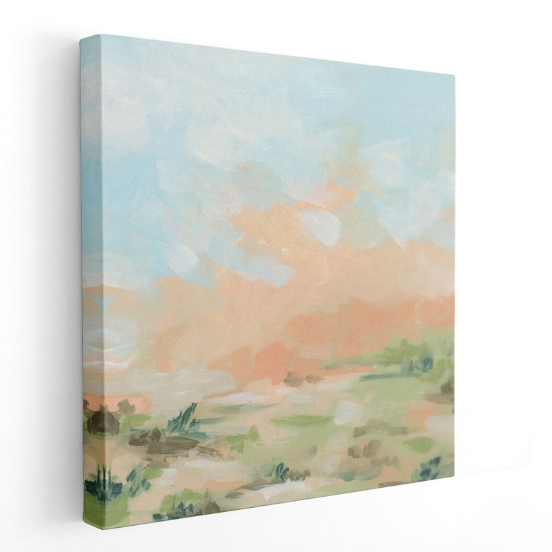 «Peach Sierra II», reproduction d'art sur toile, H 40 po x l 40 po