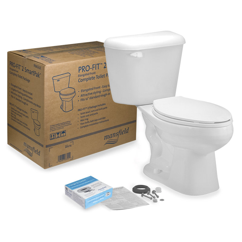 Toilette allongée deux pièces 1,28 gpf (siège non inclus) Pro-Fit 2