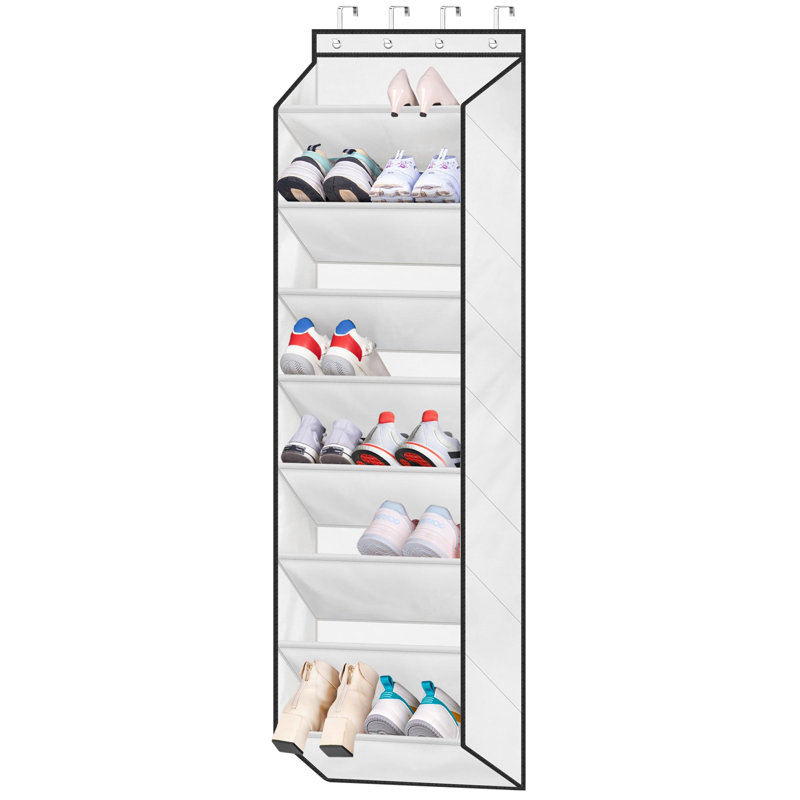 Range-chaussures à suspendre au-dessus de la porte pour garde-robes, rangement pour chaussures pour enfants, range-chaussures suspendu à la porte avec grandes poches profondes