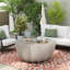 Table basse imperméable 35,43 po pour l'extérieur et l'intérieur, conception en ciment Mgo durable, convient aux terrasses, jardins, arrière-cours et salons-2072405460