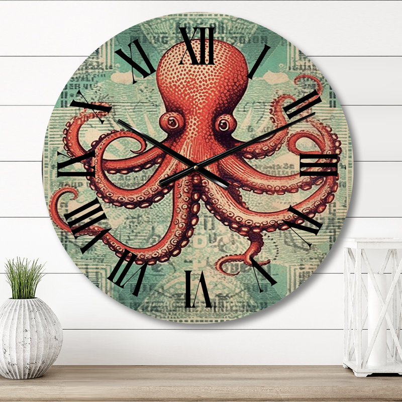 Horloge murale en bois massif Sepviva, Moyenne