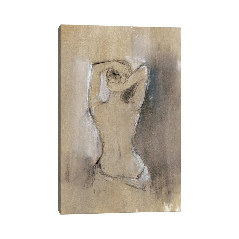 Contemporary Draped Figure I by Ethan Harper - Wrapped Canvas Print, 30.48 cm H x 45.72 cm W