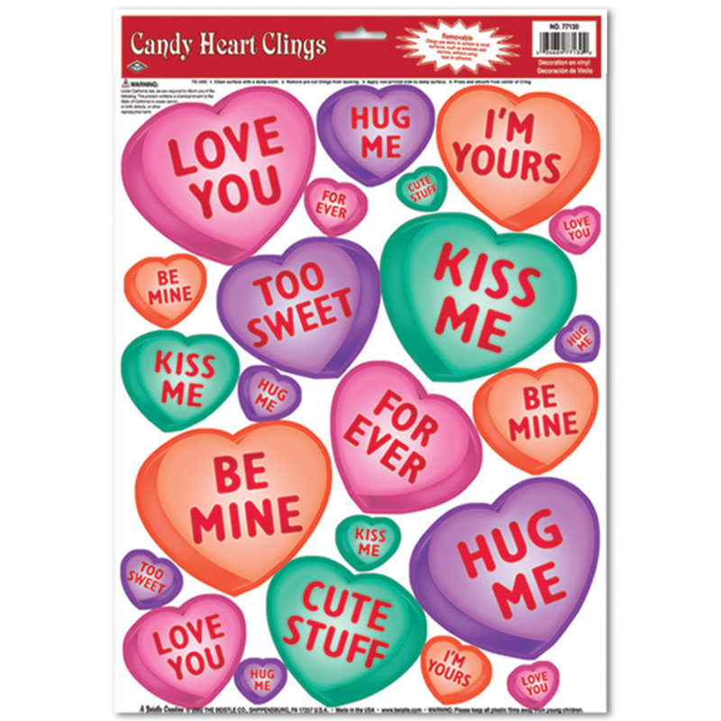 Ensemble d’adhésif décoratif 23 pièces à coeur de bonbons Frisby
